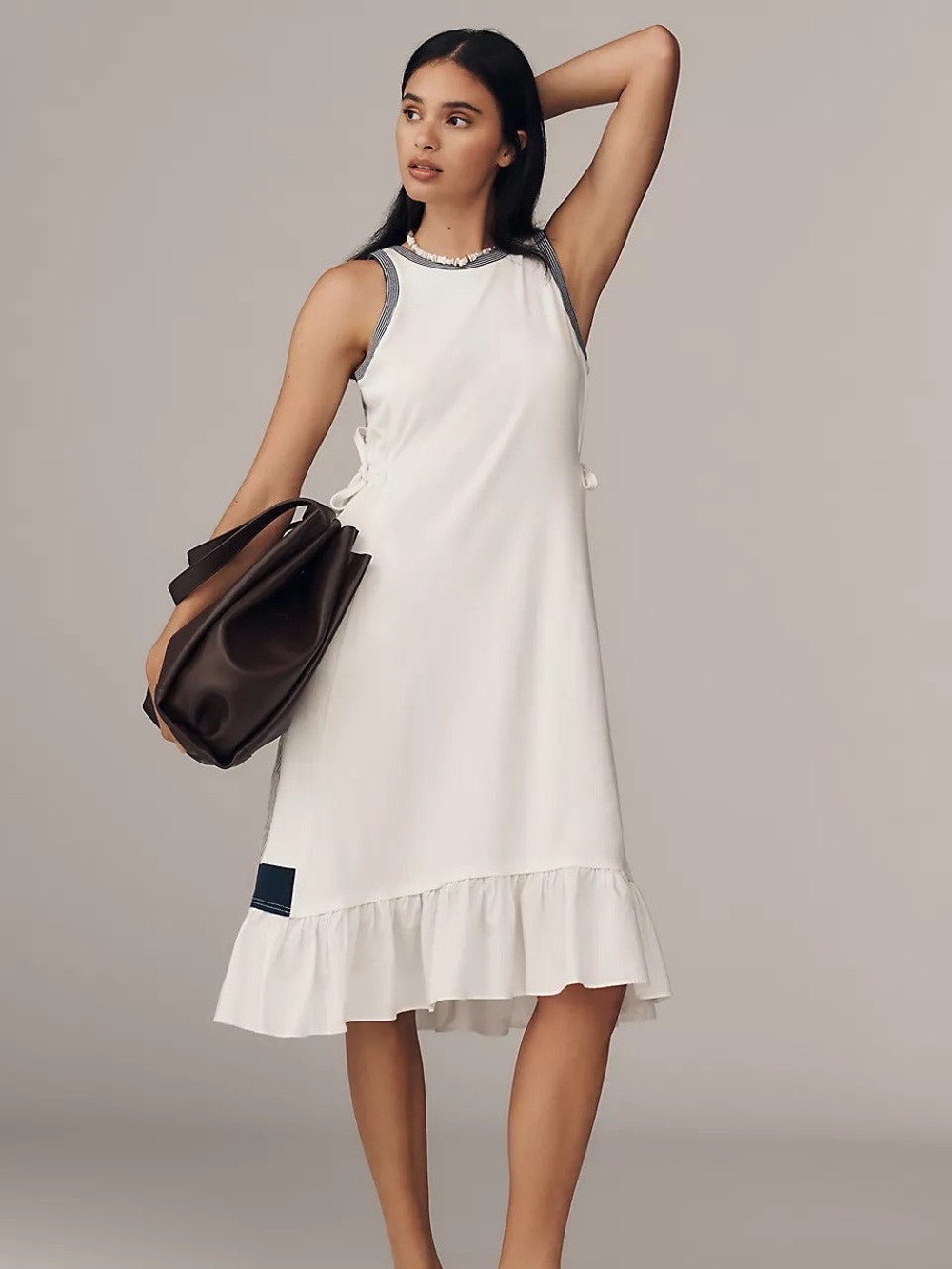 Anthropologie Daily Practice White & Navy Dress – XXS, Fits S